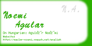 noemi agular business card